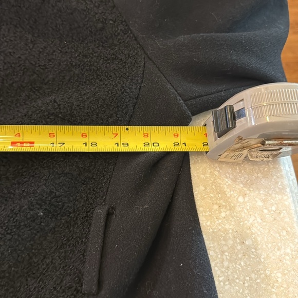 Vince Camputo Wool Black Coat Womens XL - Picture 9 of 14